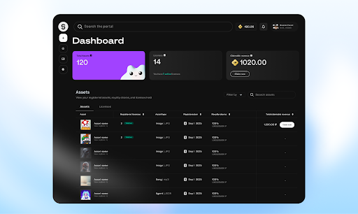 Story IP Portal Dashboard